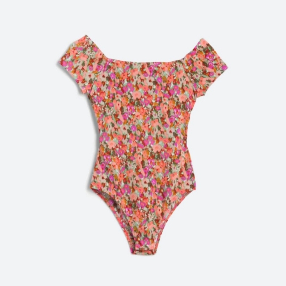 New! Floral Lush bodysuit, M, free shipping!